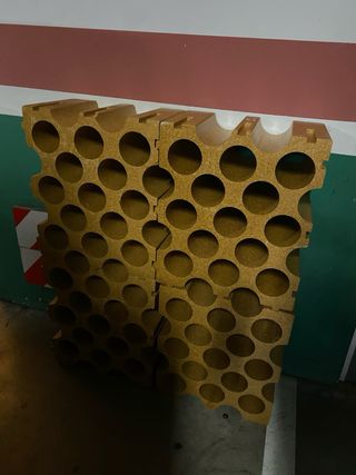 Botellero de corcho modular