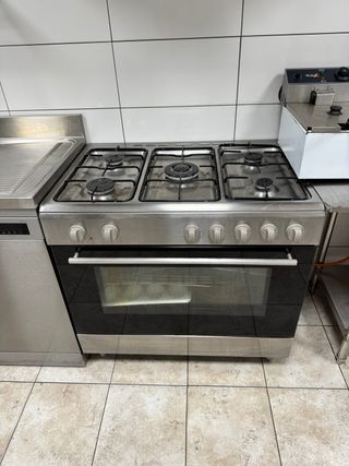 Horno de gas con vitrocerámica