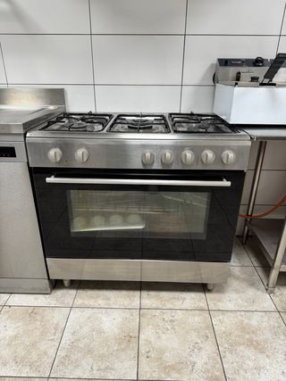 Horno de gas con vitrocerámica