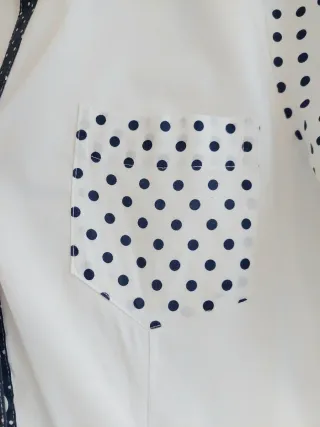 Camicia donna Vintage maniche 3/4 pois