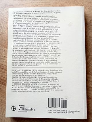 LOTE DE 4 LIBROS DE HISTORIA DEL ARTE HISPÁNICO