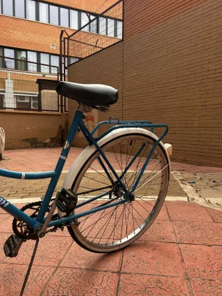 Bicicleta de paseo azul