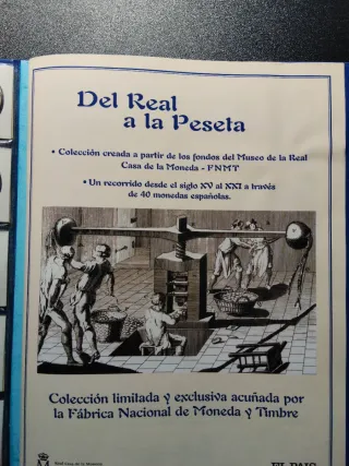COLECCION: Reproducción 40 monedas españolas