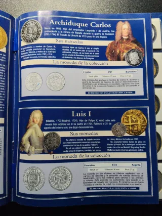 COLECCION: Reproducción 40 monedas españolas