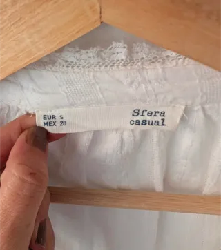 Blusa blanca manga 3/4