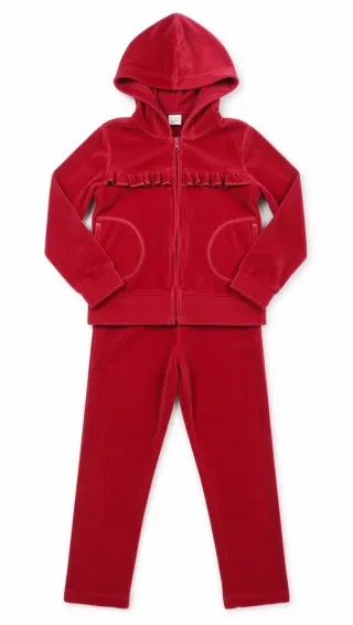 Chándal Mayoral rojo niña terciopelo