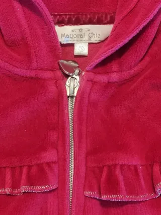 Chándal Mayoral rojo niña terciopelo