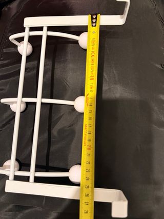 Colgador de puerta blanco