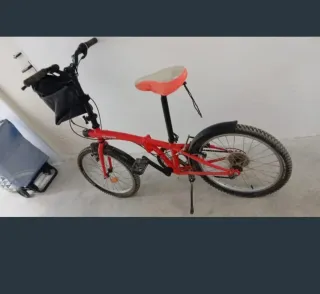 Bicicleta Plegable Roja