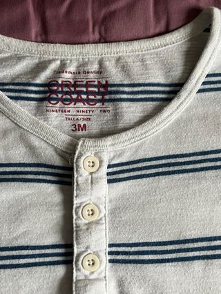 Lote 2 Camisas Rayas Talla M Chico