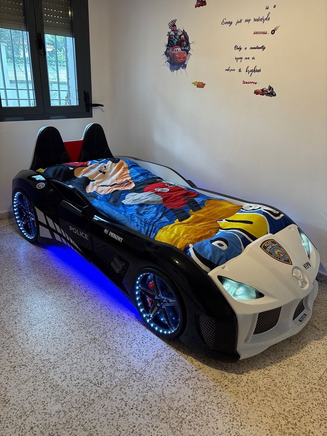Cama Infantil Coche Policía, ENVIO INCLUIDO