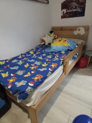 Cama litera de madera infantil