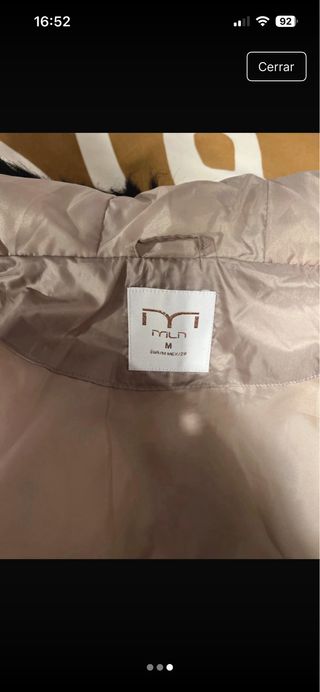 Bomber dorada mujer talla M