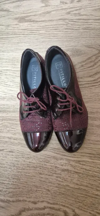 Zapatos Pitillos granates