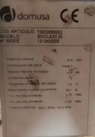 Caldera Pellets DOMUSSA Bioclass 25