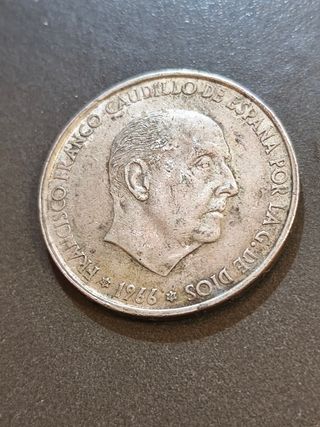 Moneda Franco 1964 España. 100 Pesetas de Plata.