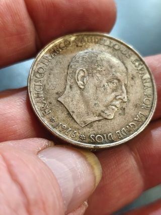 Moneda Franco 1964 España. 100 Pesetas de Plata.