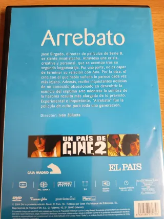 DVD Arrebato Obra de culto