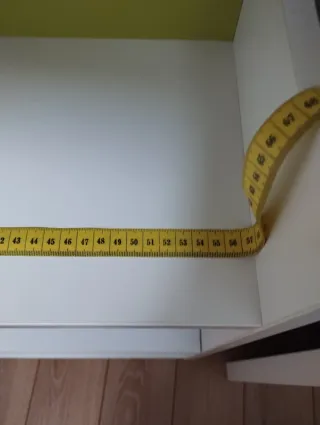 Cabecero zapatero blanco y verde