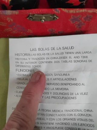 Estuche Vintage Bolas Chinas Baoding