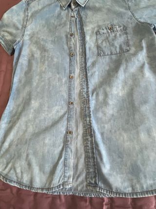 Camisa vaquera manga corta chico Talla M