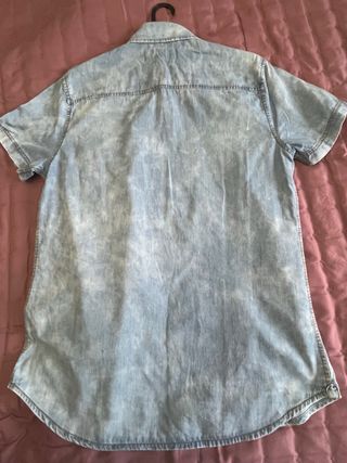 Camisa vaquera manga corta chico Talla M