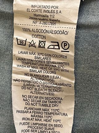 Camisa vaquera manga corta chico Talla M