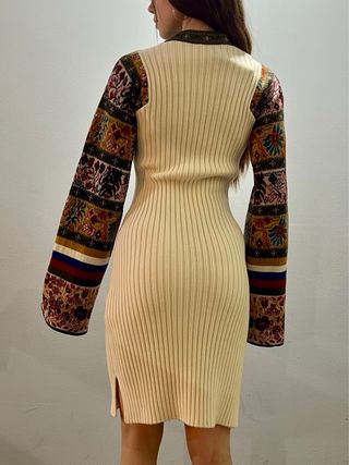 Abito Etro Beige Multicolor Nuovo