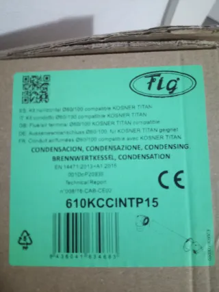 Tubo salida humos caldera