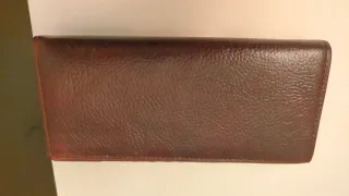 Cartera de cuero sintético con estampado