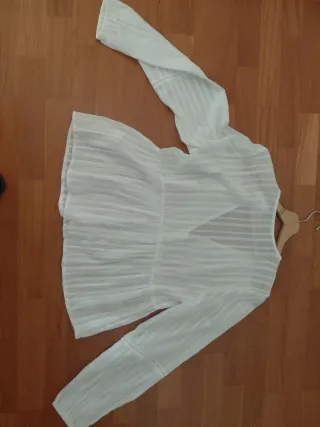 Blusa manga larga Stradivarius blanca