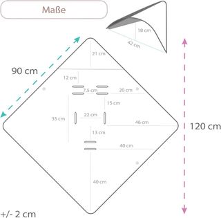 Totsy Baby Manta para bebÃ© 90 x 90 cm - Saco capa