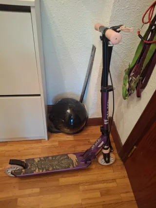 Patinete infantil morado Oxelo