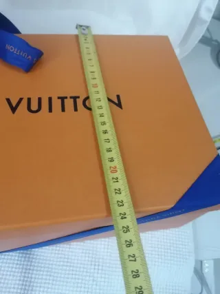 Busta, scatola, nastro e cartellino Louis Vuitton