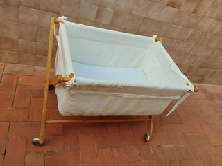 Cuna moisés madera 90x60x70