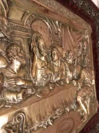 Cuadro Latón Última Cena Jesús