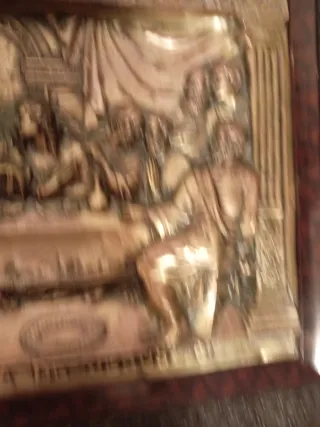 Cuadro Latón Última Cena Jesús