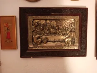 Cuadro Latón Última Cena Jesús