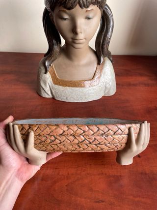 Busto/Escultura Lladró “Niña Jardinera 2 Piezas