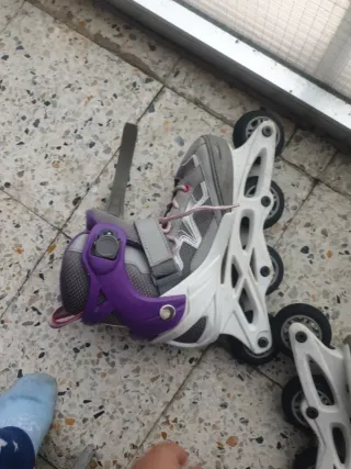 Patines rosas para niña