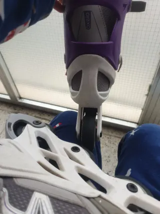 Patines rosas para niña