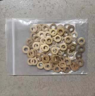 Set 50 rondelle ottone nuove
