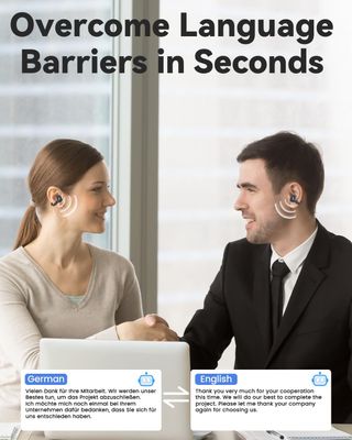 ANSTEN Auriculares Clip con Traductor Instantaneo