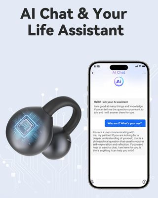 ANSTEN Auriculares Clip con Traductor Instantaneo