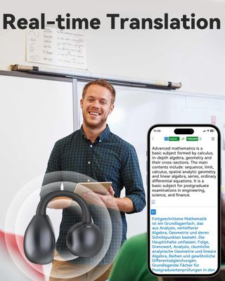 ANSTEN Auriculares Clip con Traductor Instantaneo