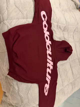 Sudadera Coldculture Roja Talla S