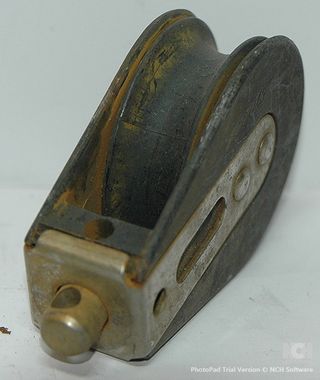 polea náutica simple y doble para guiar cabos