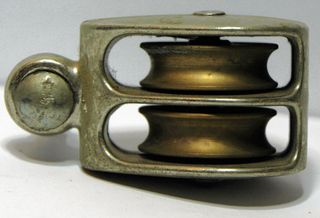 polea náutica simple y doble para guiar cabos