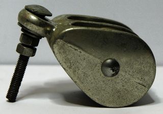 polea náutica simple y doble para guiar cabos