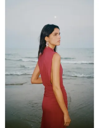 Vestido largo de Zara